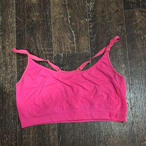 Under Armour Women's Pink Sports Bra - XL